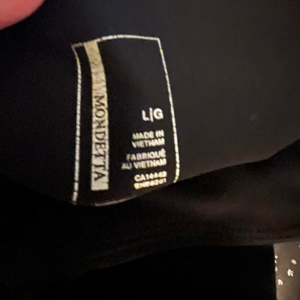 Mondetta Black And Gray Star Pattern Leggings Bun… - image 2